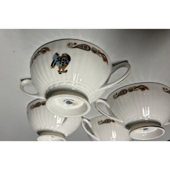 Royal Tara Book Of Kells Ireland Bone China Saucers Bowls With Handles Celtic - Picture 6 of 6